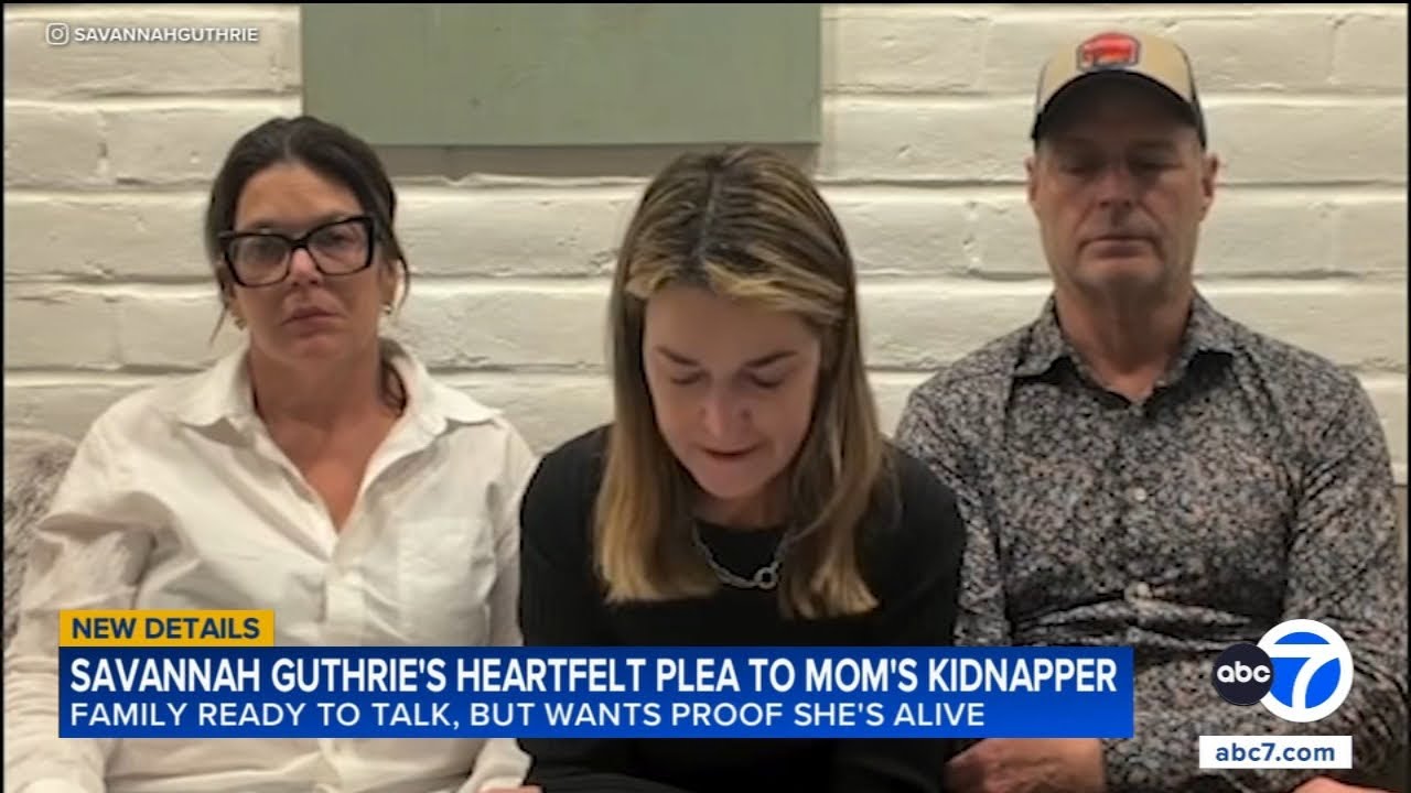 Savannah Guthrie addresses mother’s kidnapper, wants proof of life