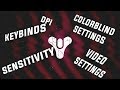 Sensitivity, Keybinds, Color Blind/Video Settings! (Highly requested) (Switching to PC?)
