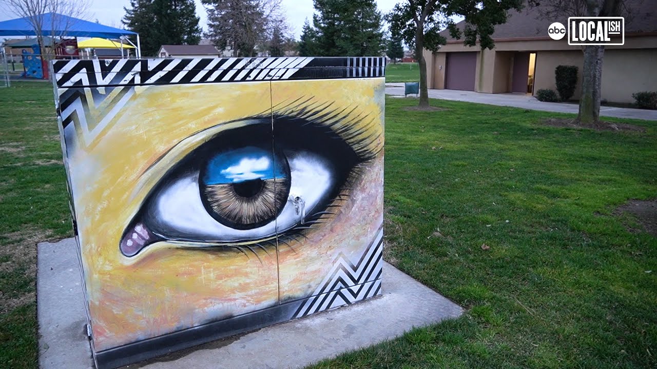 Artist Brightens Hometown by Painting Electrical Boxes Localish YouTube
