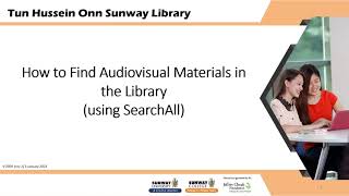 How to Find Audiovisual Materials using SearchAll