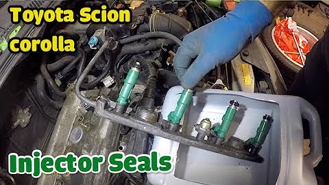 How to replace injector seals on Toyota Camry Corolla or  Scion