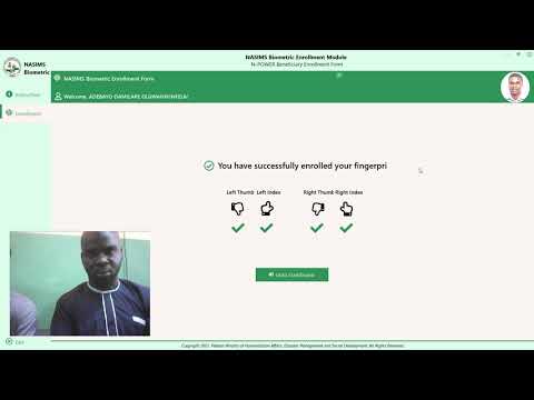 HOW TO DO NASIMS NPOWER BIOMETRIC CAPTURING (ENROLMENT FORM)