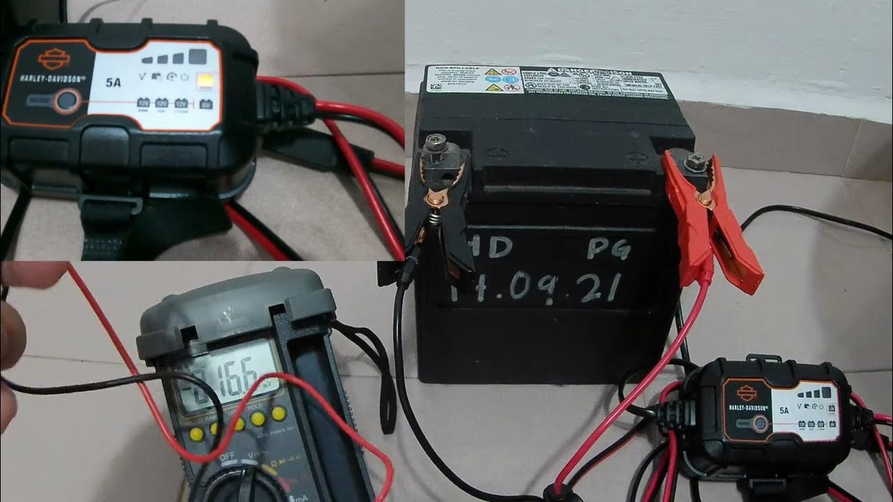 HarleyDavidson 5.0 Amp DualBattery Charger repair mode YouTube