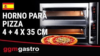 Horno para pizza 4   4 x 35 cm - GGM Gastro