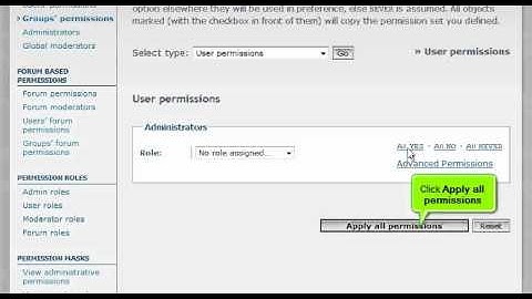 PHPBB3 - Managing phpBB group permissions