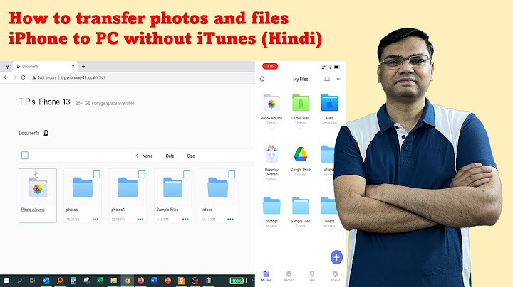 Transfer files from iphone to pc without itunes free