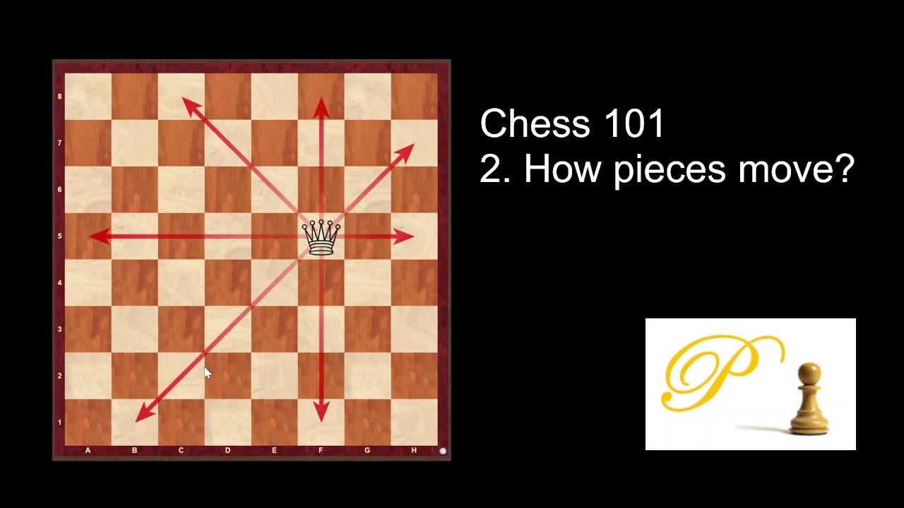 Chess 101: 2. How pieces move? 