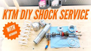 How To: KTM DIY Shock Rebuild With Basic Tools  2023 2024 KTM 300 XC TBI