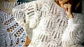 Вяжем ажурный джемпер NOSTALGIA 🕊🕊🕊 How to knit beautiful summer sweater