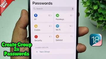 iOS 18: How To Create Group In Passwords App (Password Sharing)