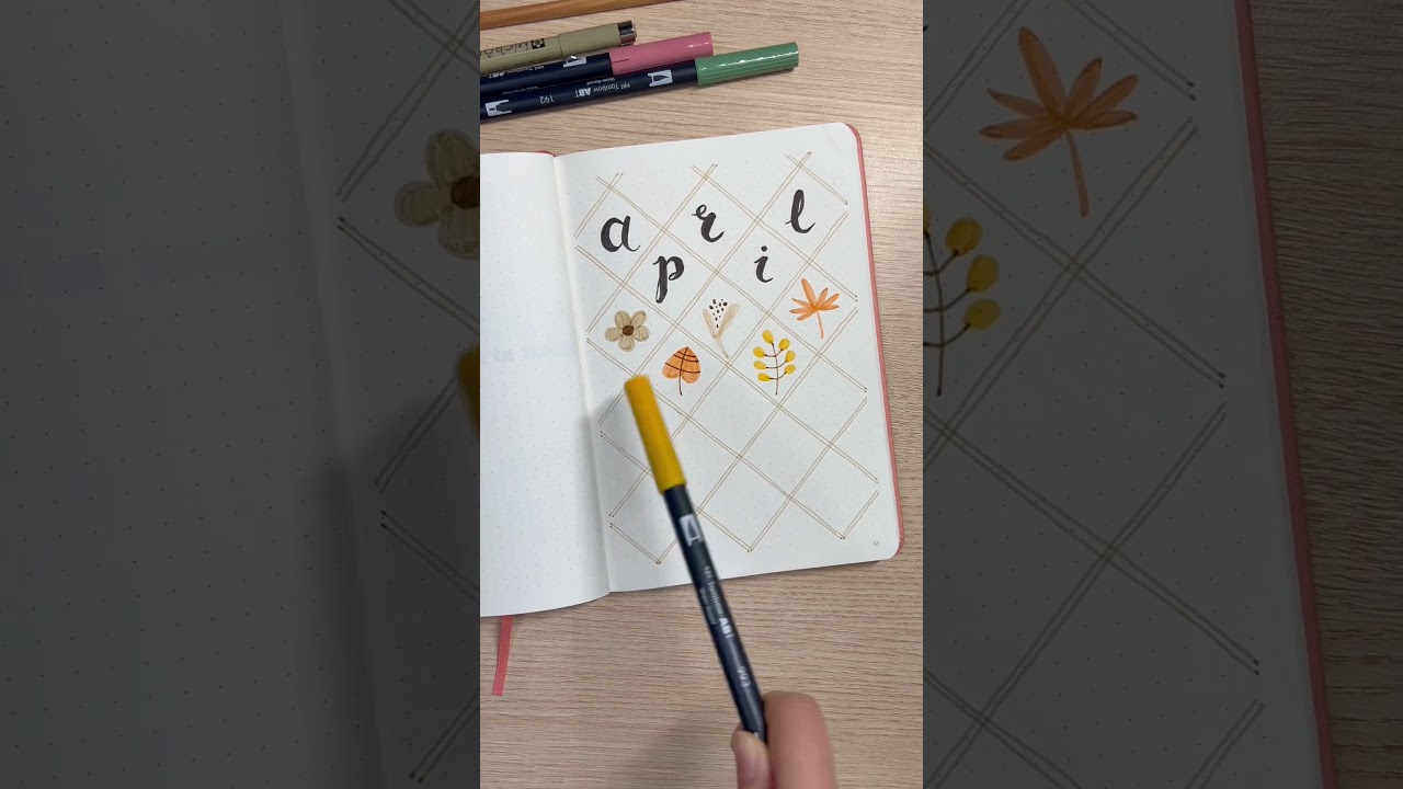 April bullet journal cover is here! Are you ready for April?! 