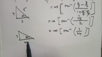 Class 12|EX4.3-4(iii)|Find cos[sin-1(4/5)-tan-1(3/4)]