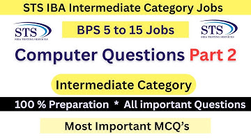 Computer MCQS Deel 2 | BPS 5 tot 15 Intermediate Category Testvoorbereiding | Belangrijkste vragen
