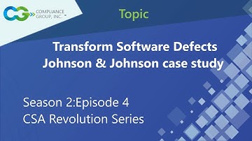 Webinar on 22nd April -  Transform Software Defects | Computer Software Assurance (CSA)