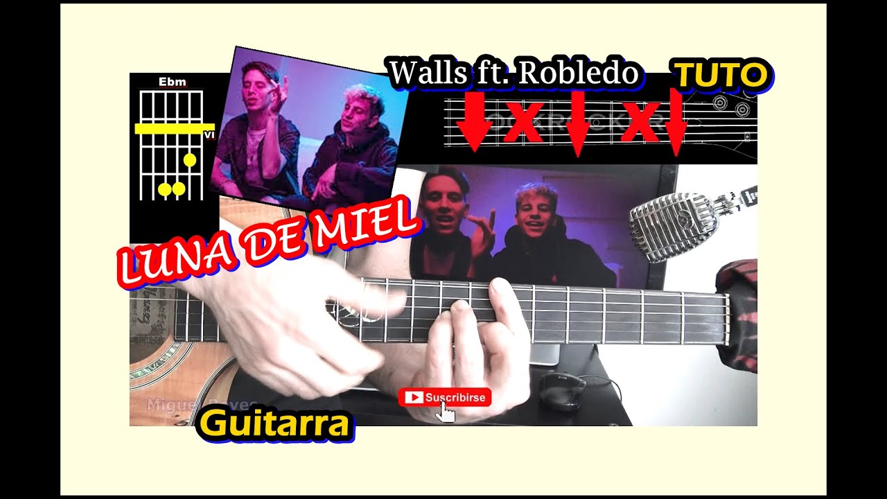 COMO Tocar 🎸 LUNA DE MIEL de WALLS (UKELELE) Ft Robledo, Acordes, Tutorial  FACIL - YouTube