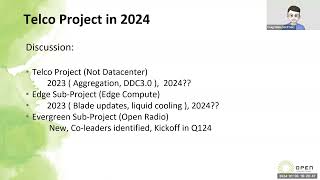 ocp telco project call (jan 03, 2024)