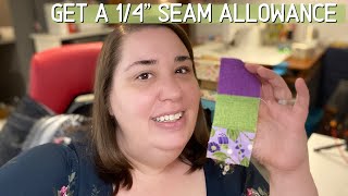 How to Consistently Get a 1/4" Seam Allowance | #sewbecca #sewingtips #tutorial