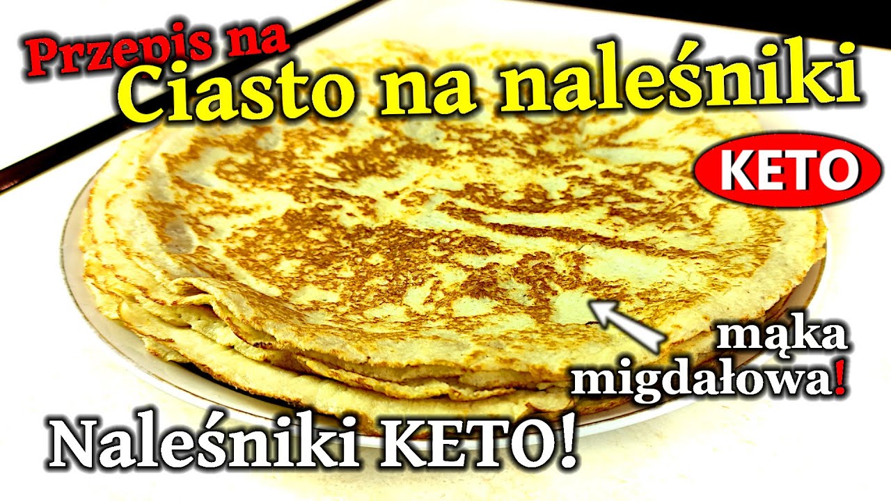 Przepis na CIASTO na naleśniki KETO - Naleśniki z mąki migdałowej - Posiłek białkowy -311