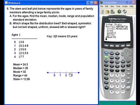 Descriptive Statistics: Stem and Leaf Plots - YouTube