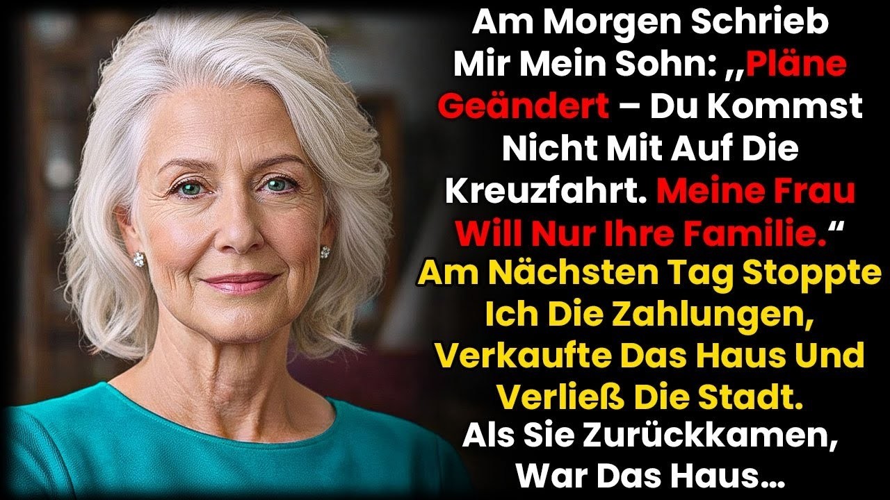 Ich saß auf der Bettkante, den Koffer gepackt neben der Tür, das Medikamentenfläschchen gegen Seekrankheit schon in der Handtasche. Zum ersten Mal seit Jahren freute ich mich auf etwas – eine...