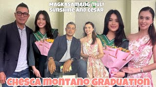 SUNSHINE CRUZ AT CESAR MONTANO MULING NAGSAMA SA GRADUATION NG KANILANG BUNSONG ANAK NA SI CHESCA