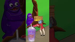 Grimace Shake Trap Parody! Top 3 Grimace Shake Meme | Funny Cartoon Animation #Shorts