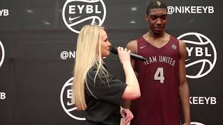 Nike EYBL Dallas Interview with Patrick Williams of Team United (NC)
