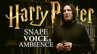 Severus Snape 🐍 House | Harry Potter Ambience & Dialogue | Rain & Fireplace + Soft Music screenshot 3
