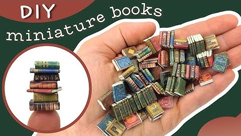 EASY miniature books for dollhouses & dioramas
