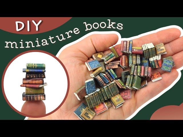 How to make miniature books 4 ways! Beginner friendly tutorial