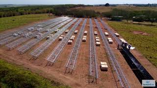 Timelapse Obra de construção de Usina Fotovoltaica screenshot 3