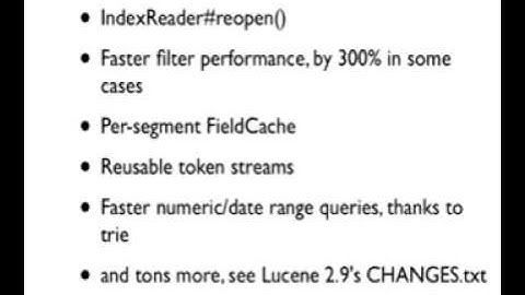 Latest in Apache Solr 1.4