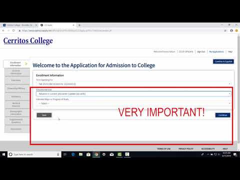 How to Fill Out the Application to Enroll in the Retail Management Program at Cerritos College