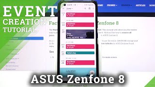 How to Use Calendar in ASUS Zenfone 8 – Add Event to Calendar