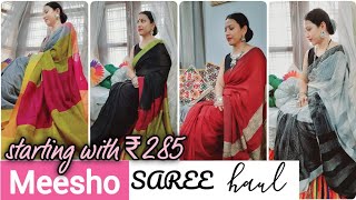 Meesho Handlum Saree Haul Handlum Cotton Saree Haul For Summerstarting From 285 To 445