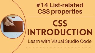 [Learn with VSCode] CSS for Beginners #14 List-related CSS properties