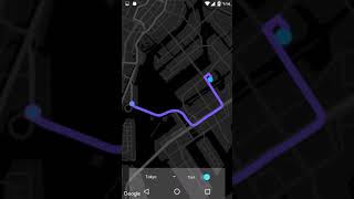 google map route animation on android - trail