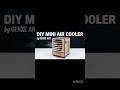 Diy mini cooler #motor #fan #projects #wires #light #button #scince #buzzer #viral #waterpump #pro