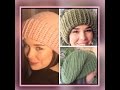 Gorro a crochet reversible punto de relieve.