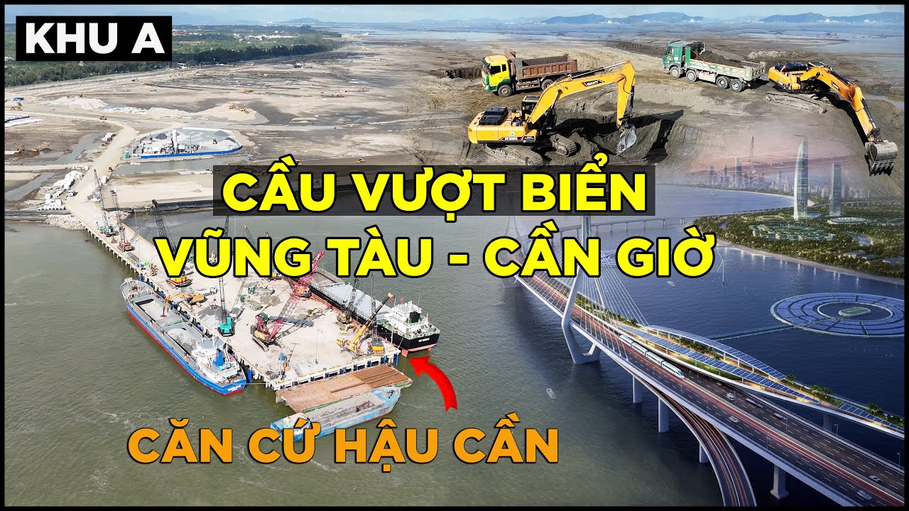 Khu A  triển khai căn cứ hậu cần, lộ diện đôi cánh của dự án lấn biển Cần Giờ | QUỐC CHIẾN TV