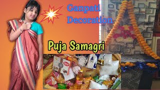 2021 Ganpati Decoration and Puja Samagri ||