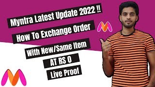 How To Exchange Order With New Item On Myntra 2022? Ab Order Exchange Kare New Article Ke Saath 🔥