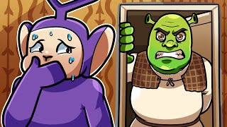 SHREK.EXE COMING FOR ME! | Tinky Winky Plays: 5 NIGHTS AT SHREKS HOTEL 2