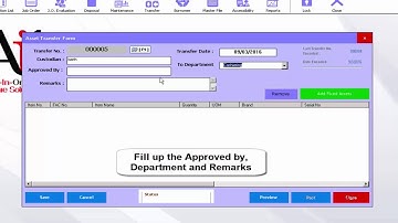 HOW TO NAVIGATE ASSET TRANSFER FORM MODULE