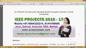 An Efficient File Hierarchy Attribute Based Encryption Scheme in Cloud Computing