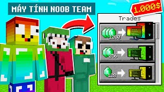 MINECRAFT BEDWARS, MÁY TÍNH SIÊU KHỦNG CỦA NOOB TEAM *SỞ HỮU KIẾM VÀ CUNG TNT SIÊU VIP