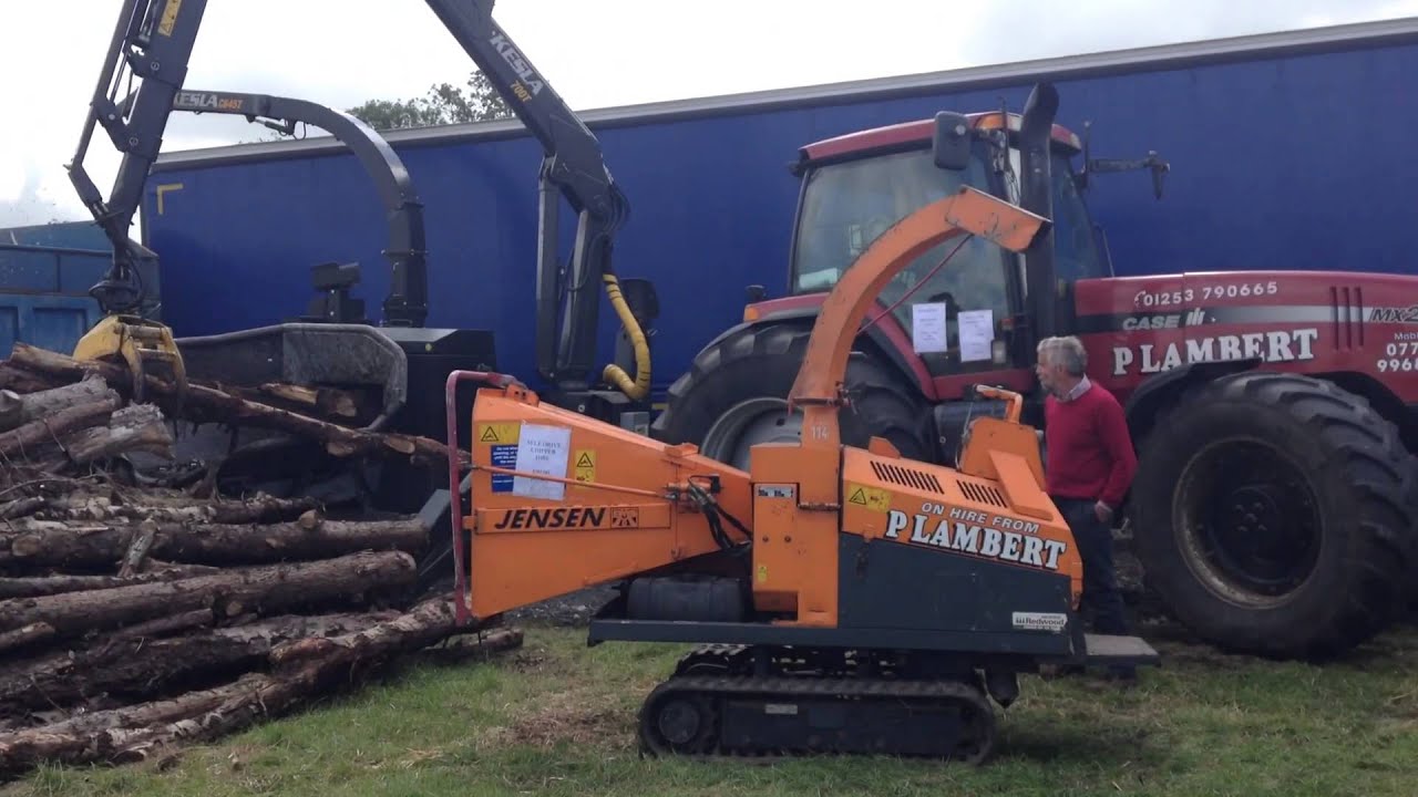 Case IH MX270 with wood chipper YouTube