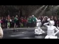 Grand Marshall, others turn the Forsyth Park Fountain green