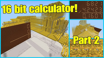 Building a 16 bit calculator in minecraft! /Multiplication, division, RNG/ -Part 2
