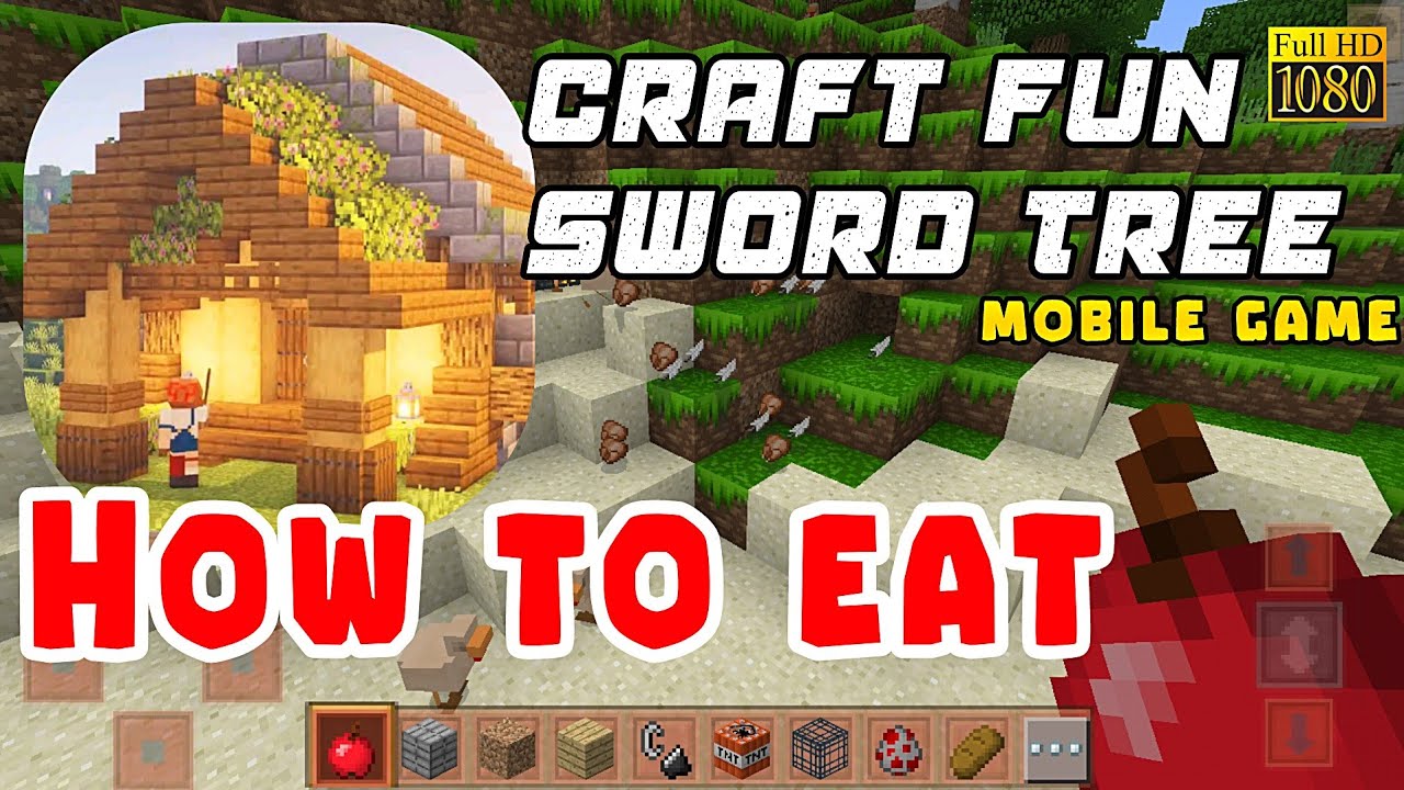 How to Eat Apples in Craft Fun Sword Tree - YouTube